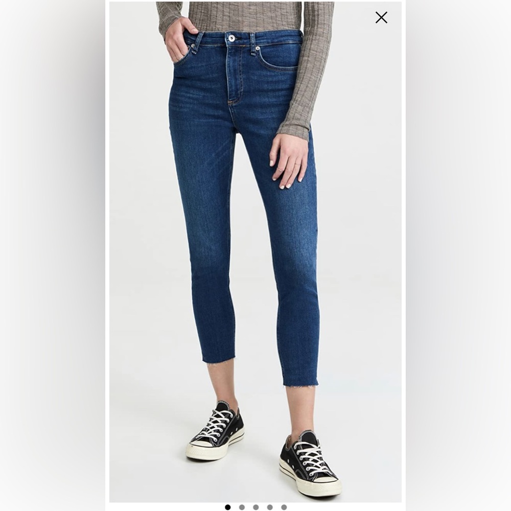 Rag & Bone Nina High Rise Ankle Skinny Jeans size 33 color Jasper